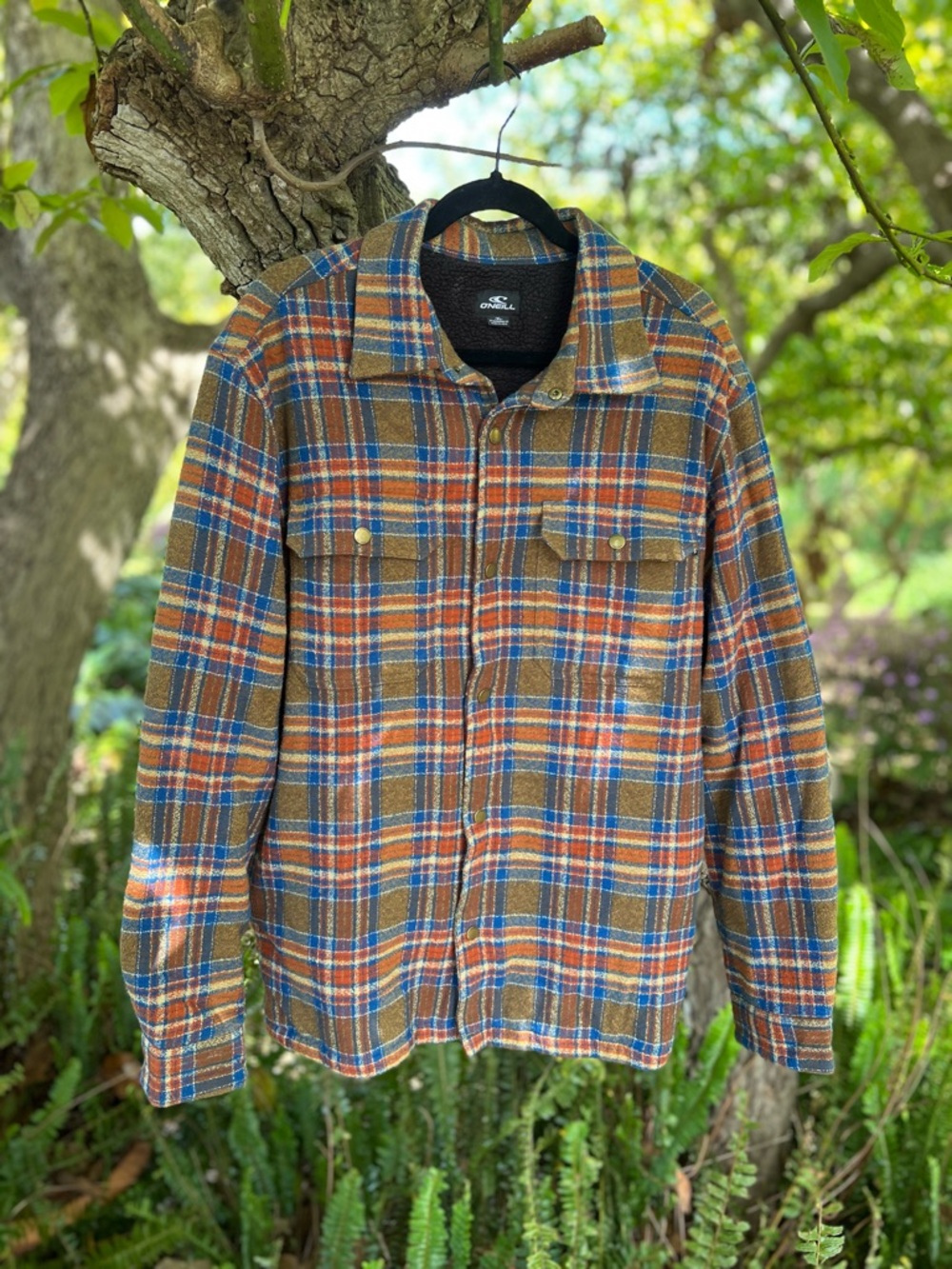 O’Neill Mens Sherpa Lined Flannel Jacket XL